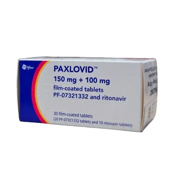 Paxlovid 150 mg 100 mg nirmatrelvir ritonavir tablets Pfizer packaging