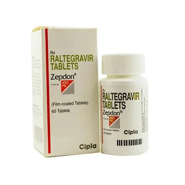 Zepdon 400mg Raltegravir tablets Cipla packaging