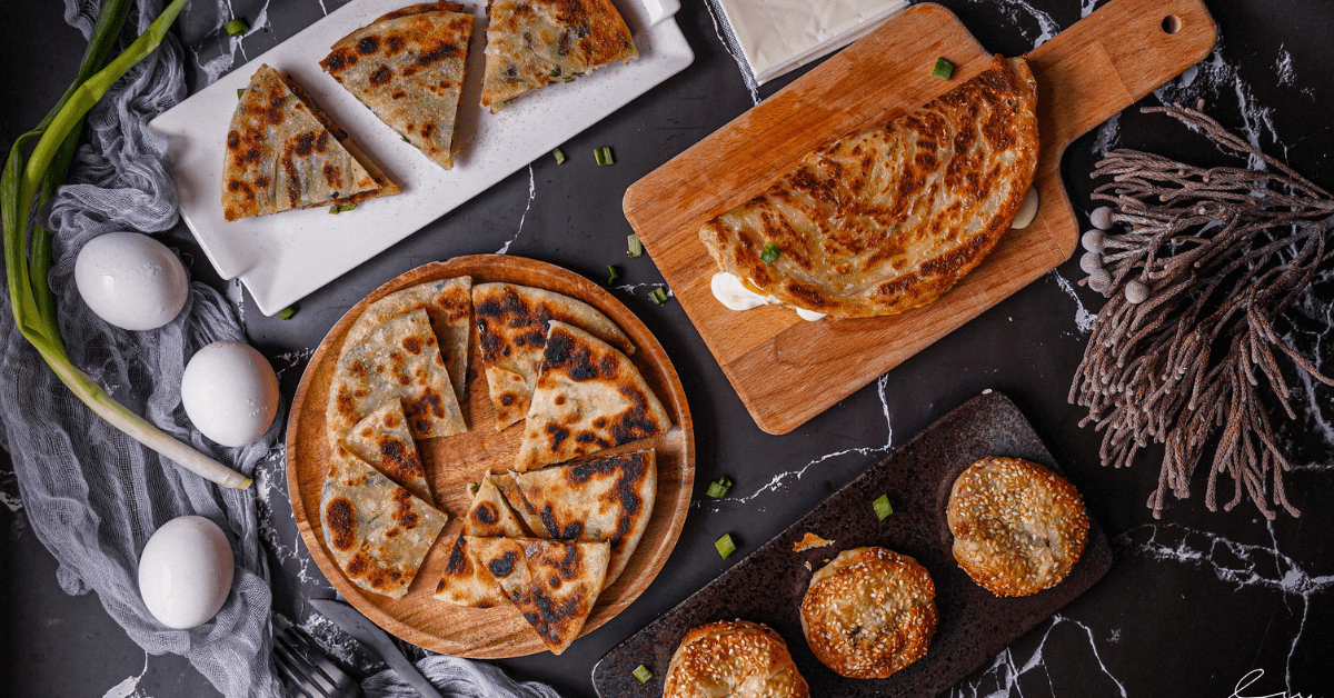 良品開飯三星咬一口蔥餅全餐 ，超酥脆的宜蘭三星蔥油餅、蔥抓餅、蔥鴨餅在家5分鐘就能吃！