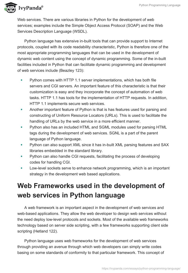 Python Scripting Language Essay Example 503 Words - Ultra HD Ultra HD City Arts | Free Download