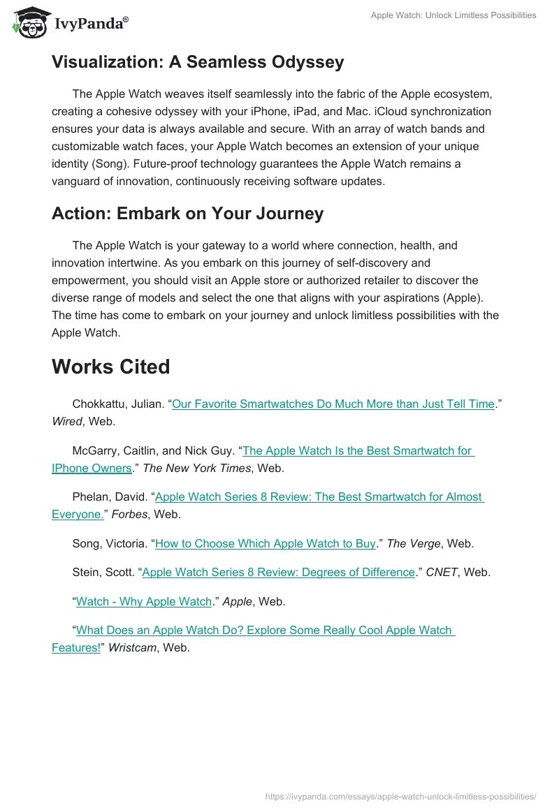 Apple watch: unlock limitless possibilities