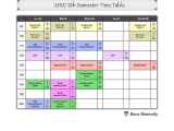 Basic Semester Course Schedule Iworkcommunity