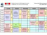 Color Coded Semester Course Schedule Iworkcommunity