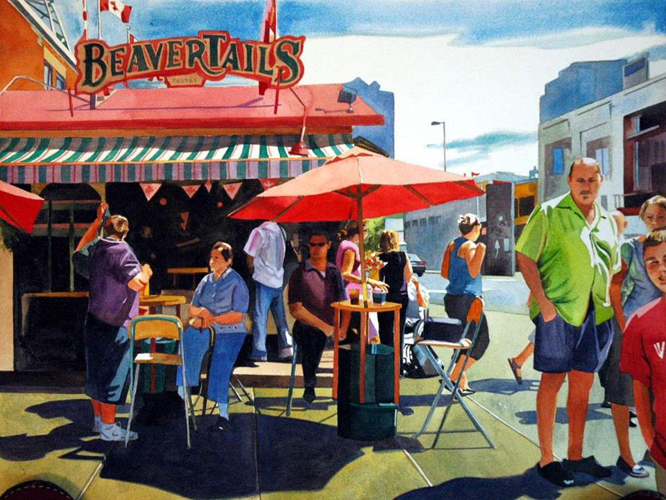 Pam Warren McKinnon Canada Beaver Tails 40x63 cm