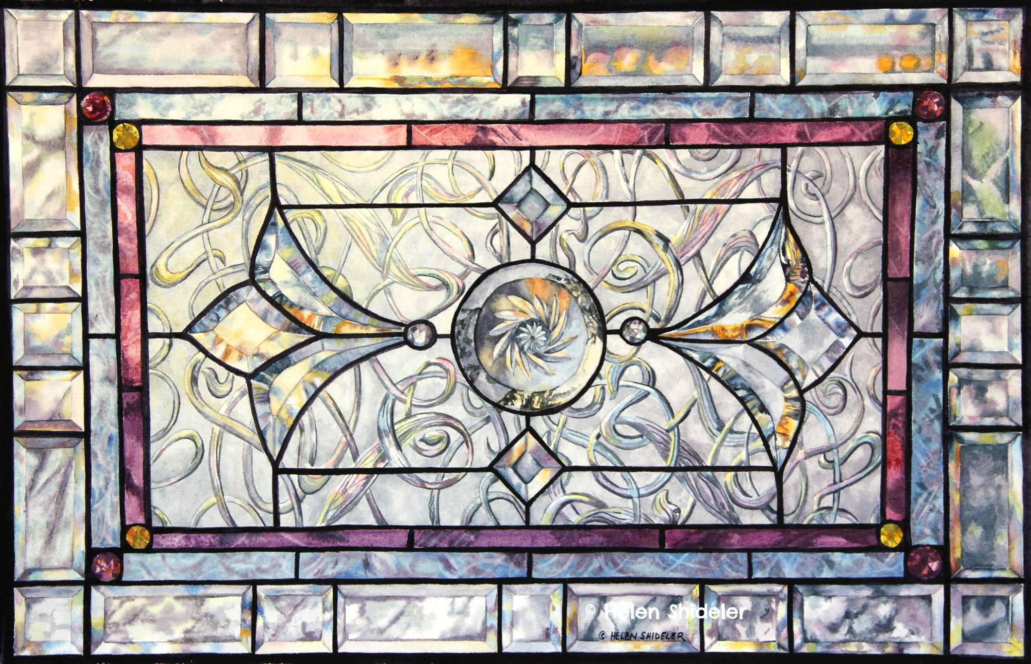 Helen Shideler Canada Winter's Light Shines Through 22x15"