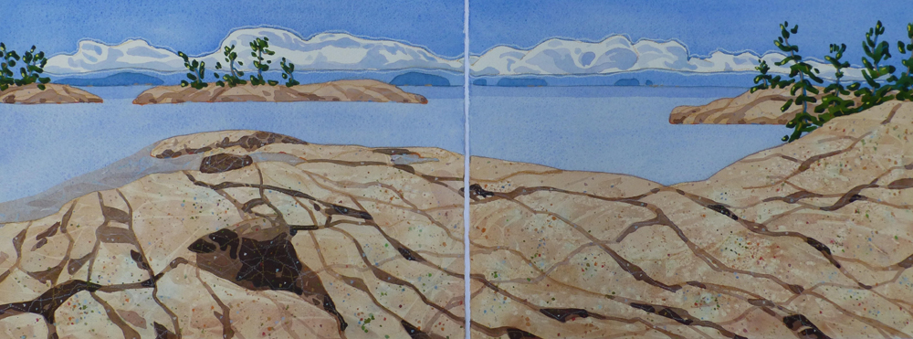 Gill Cameron Canada Silver Lining 11x31"