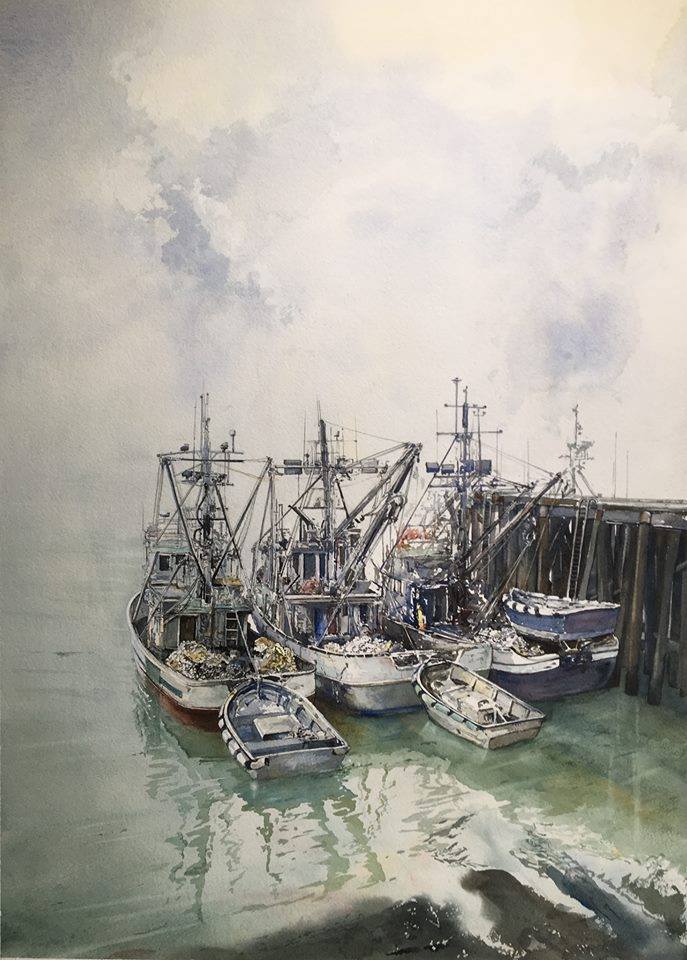 Anthony Saldutto Canada Waiting for the Horizon 22x30"