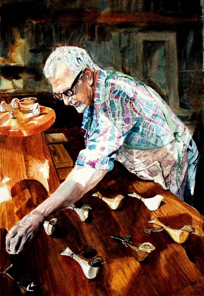 Kathy Baker Canada Gepppetto's Birds 22x15"