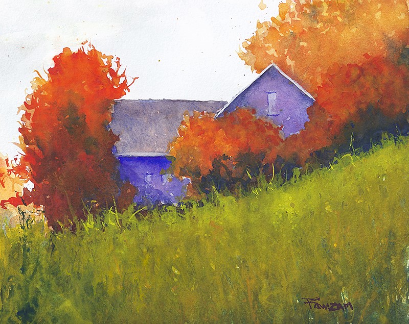 Zan Barrage Canada Brisk Autumn Morning 10x8"