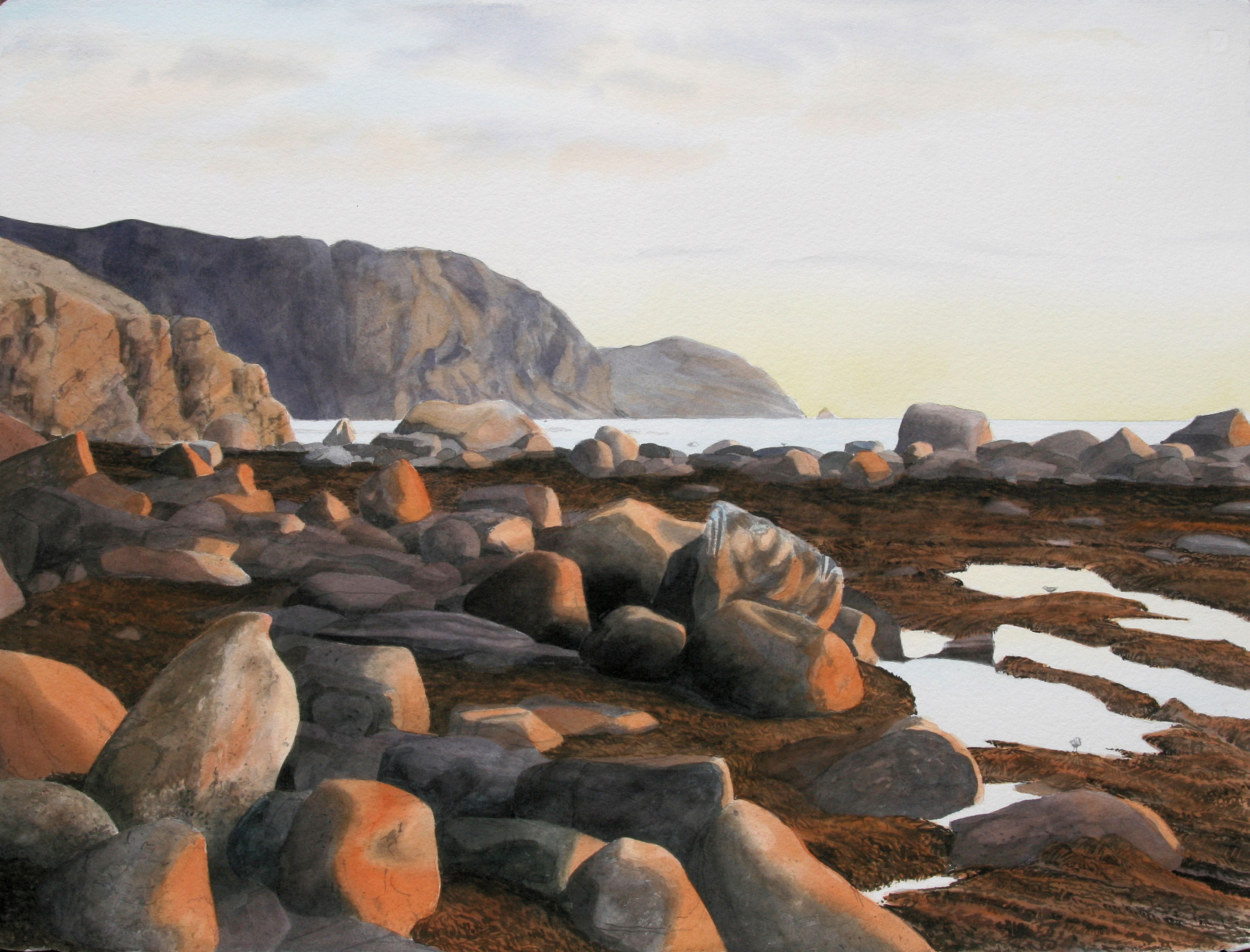 Peter Marsh Canada Evening Glow, Rocky Harbour Newfoundland 22x30"