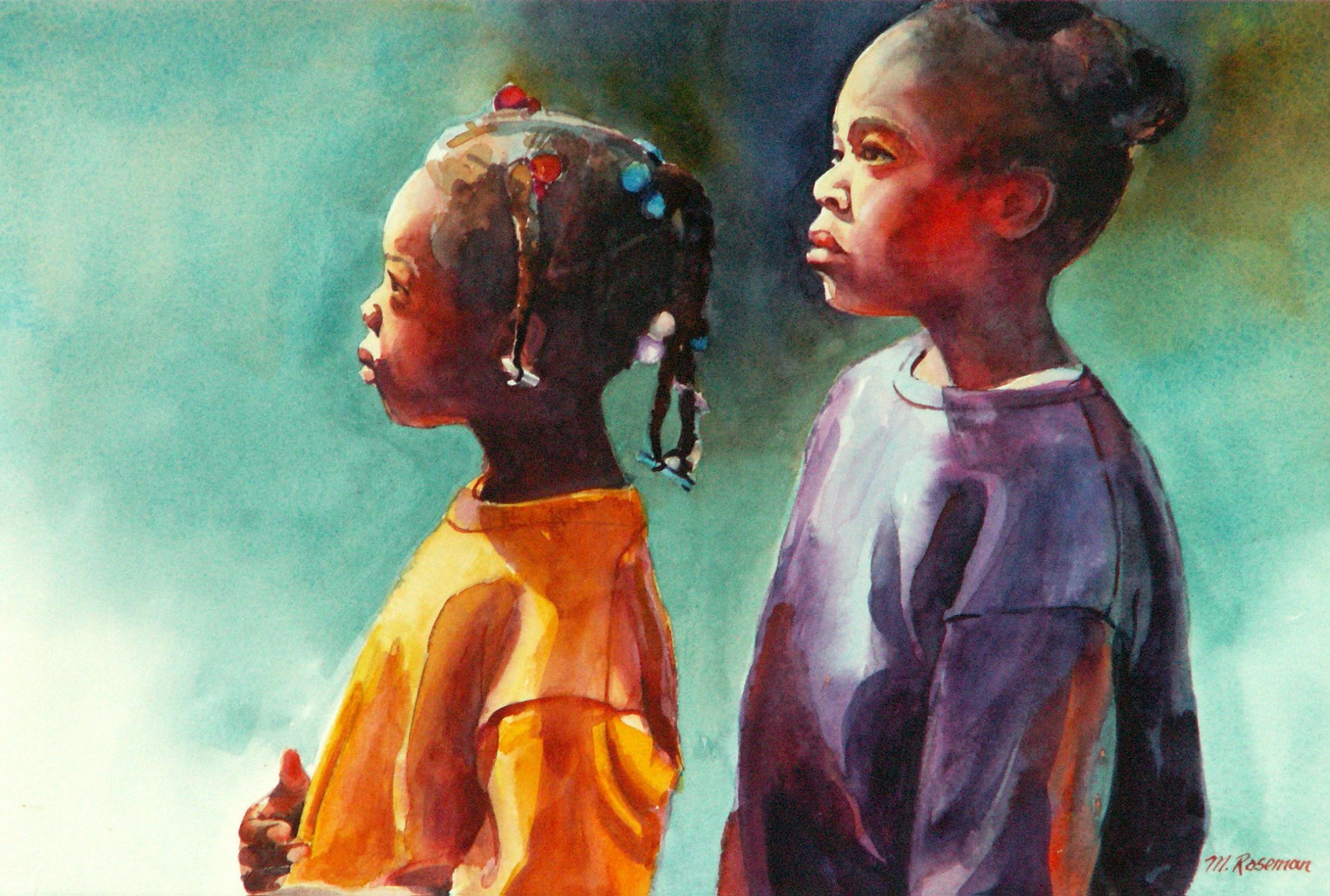 Honourable Mention: Margaret Roseman Canada Sisters 22x15"