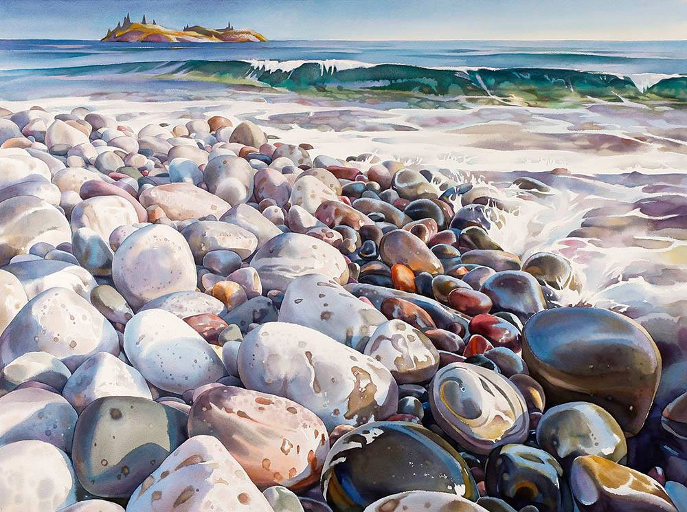 First Place National: David McEown Canada Lake Superior Shoreline #3 32x41"