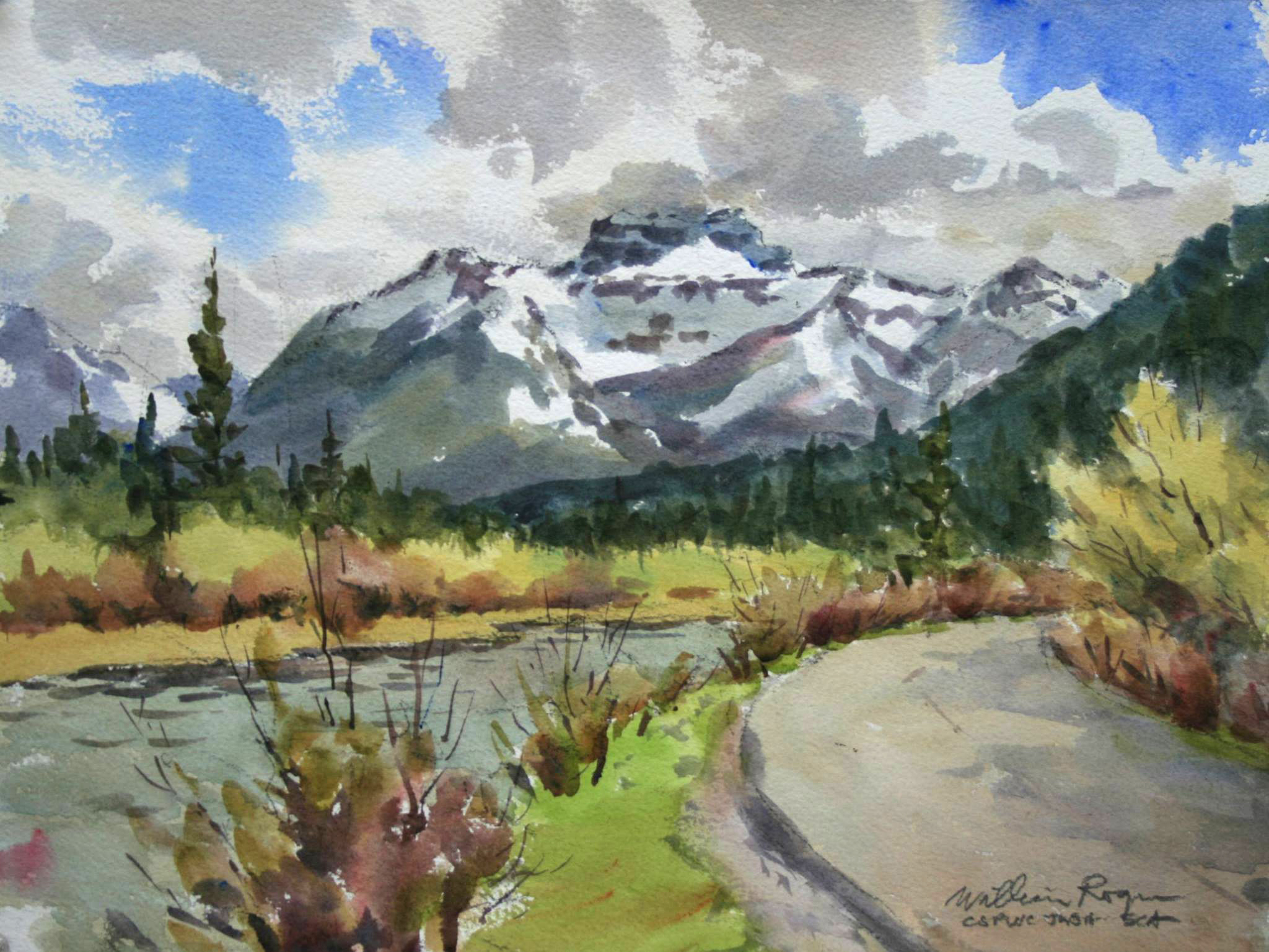 William Rogers Canada Emerald Lake Drive 11x16"