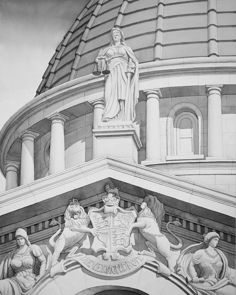 Donald Leung Hong Kong A Commonwealth Architectural Gem - Former Hong Kong Supreme Court x Sir Aston Webb 54x42 cm