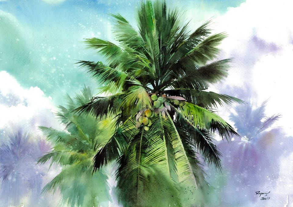 Moshe Dayan Bhupathi India Celebration of Light 75x54 cm