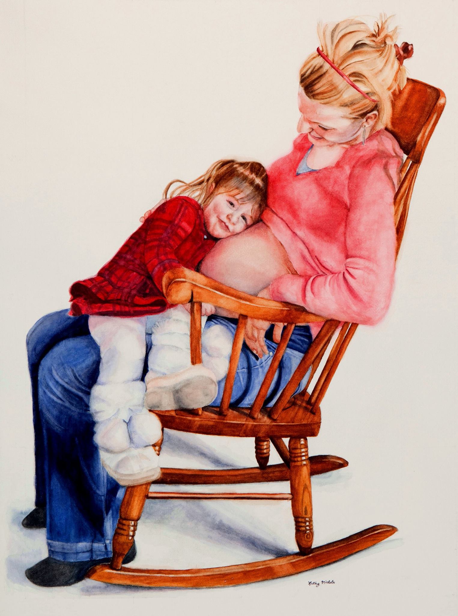 Kathy Michels USA Celebrating LIfe - Rocker Mom 21x29"