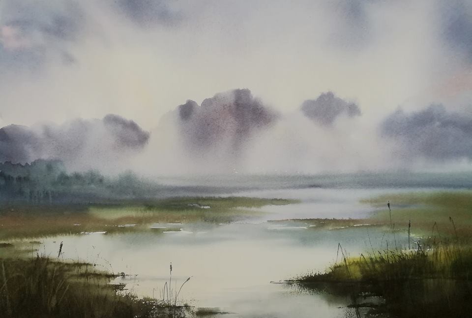 Natalia Chaban Russia Lake of Ioannina 56x38 cm