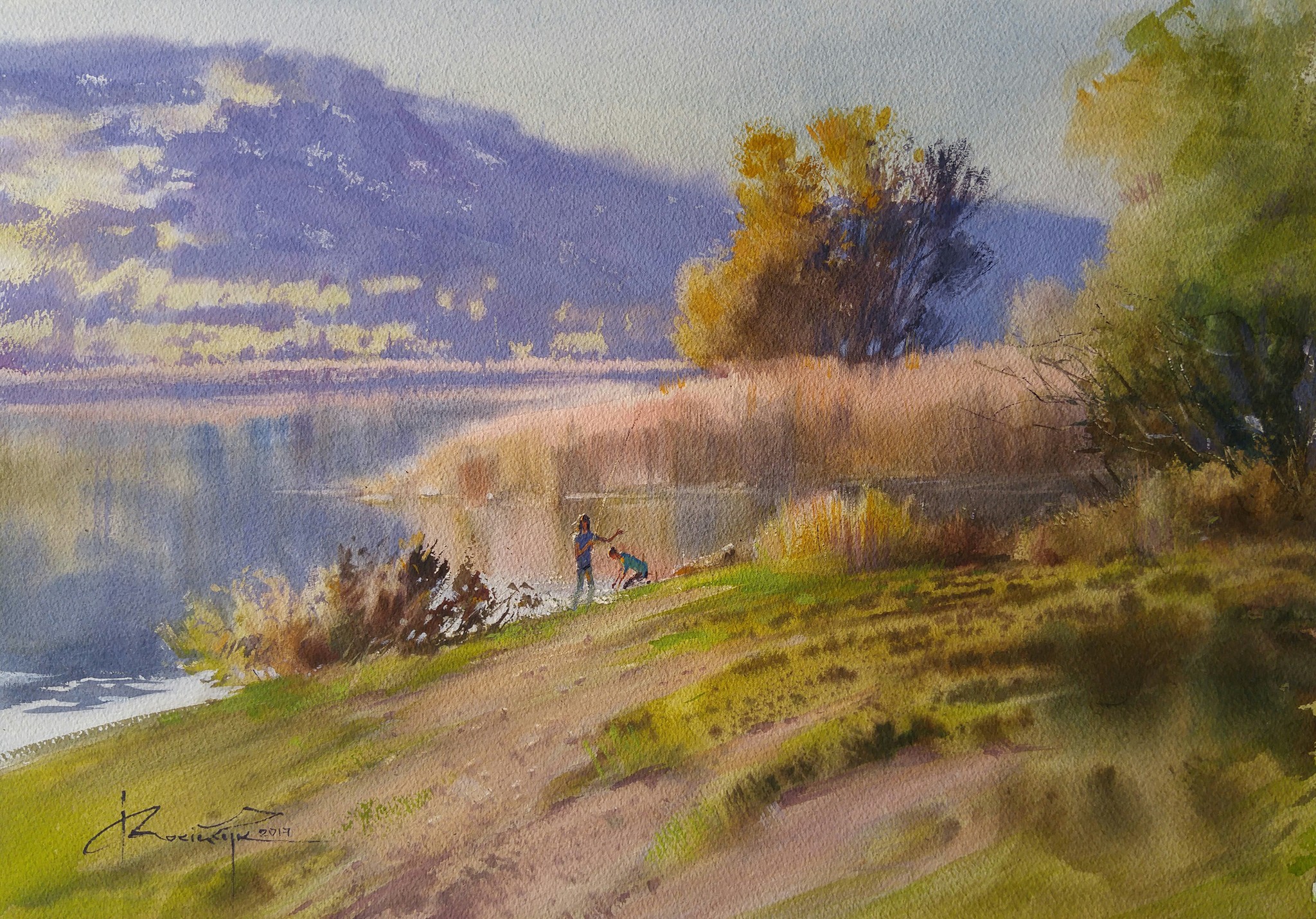 Ihor Mosiichuk Ukraine Warm Evening 35x50 cm