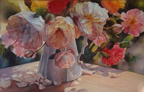 Svetlana Orienko New Zealand Bouquet of Roses 52x72 cm