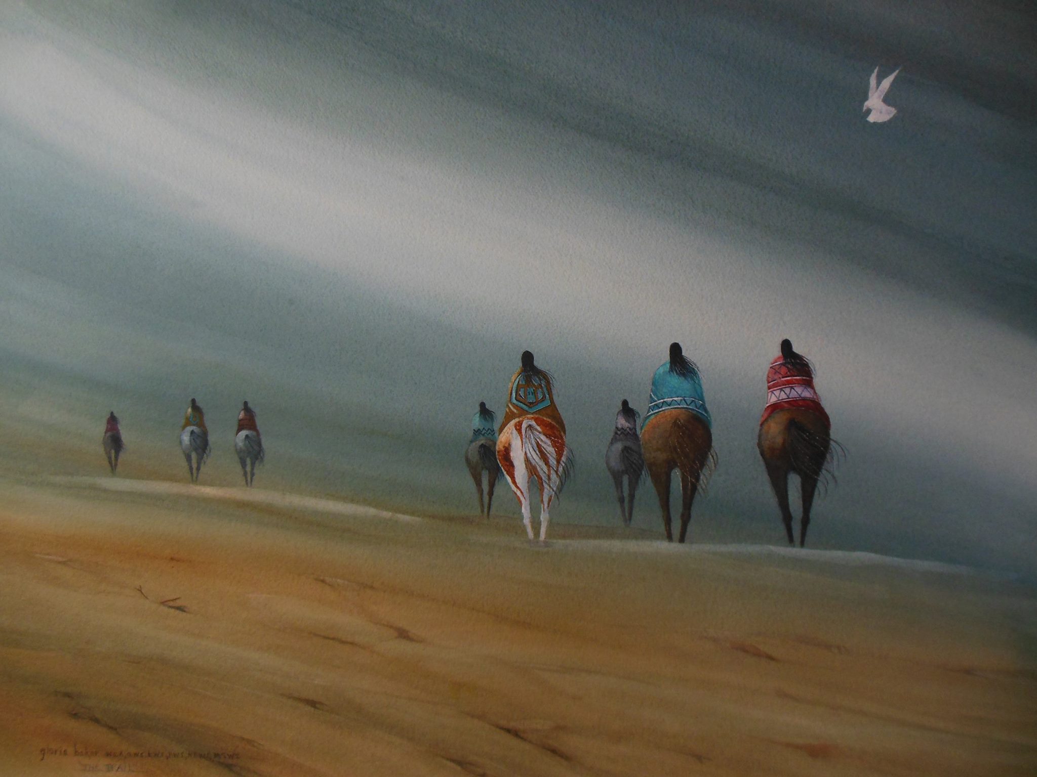 Gloria Baker USA The Trail 20x29"