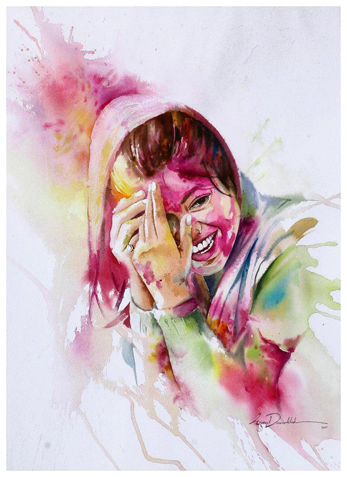 Azita Davarkhah Iran Holi Festival 50x70 cm