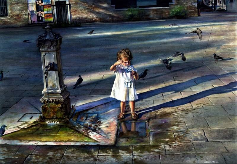 Dwight Hoffman USA Water Angel 31x22 "