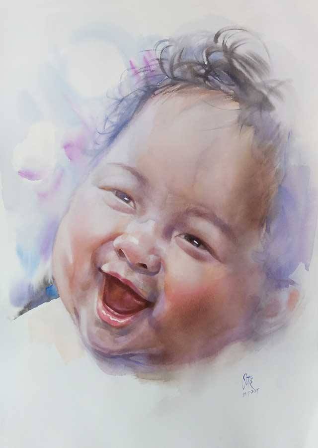 Honourable Mention: Sutee Kaenyuk Thailand Happy Baby 56x76 cm
