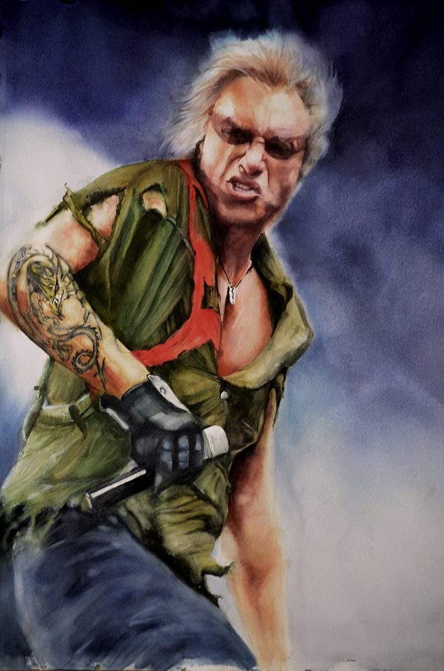 Sylvie Griselle France Rock Vibrations 56x76 cm