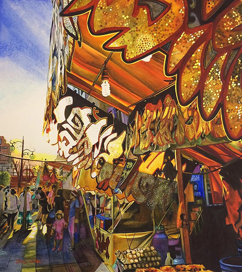 Carrie Waller USA Japanese Festival 17x20"