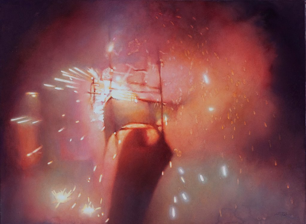 Second Place International: Jose Apaza Mexico Fiesta 56x76 cm