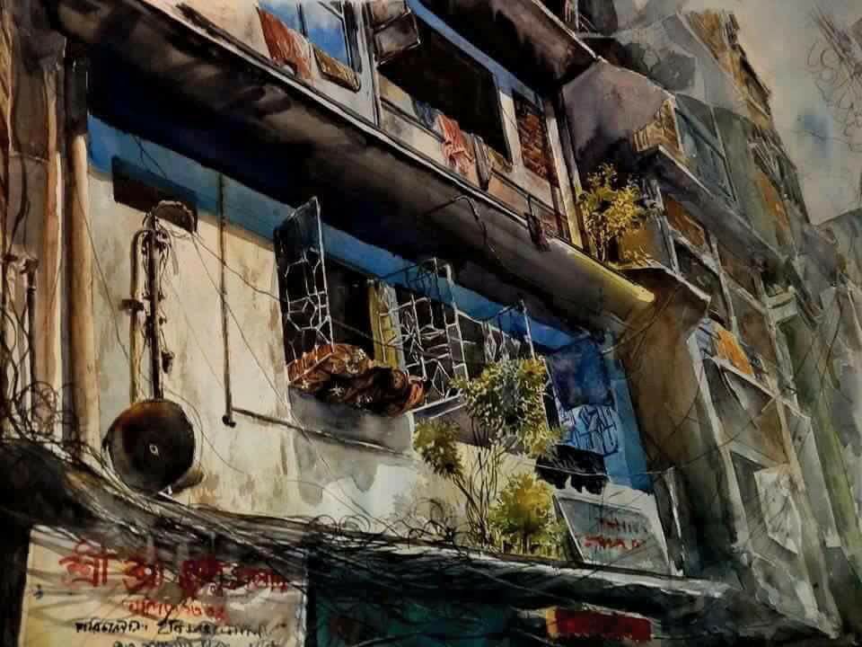 International Youth Winner: Mrinal Banik Bangladesh Old Town 22x30"