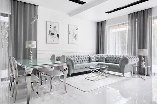 Fine Grain Snow White Marble