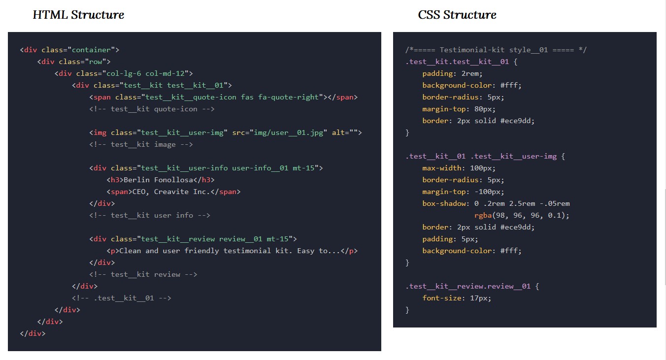 Font awesome quote right icon can be resized as per your need. Testimonial Kit Minimal Testimonial Showcase