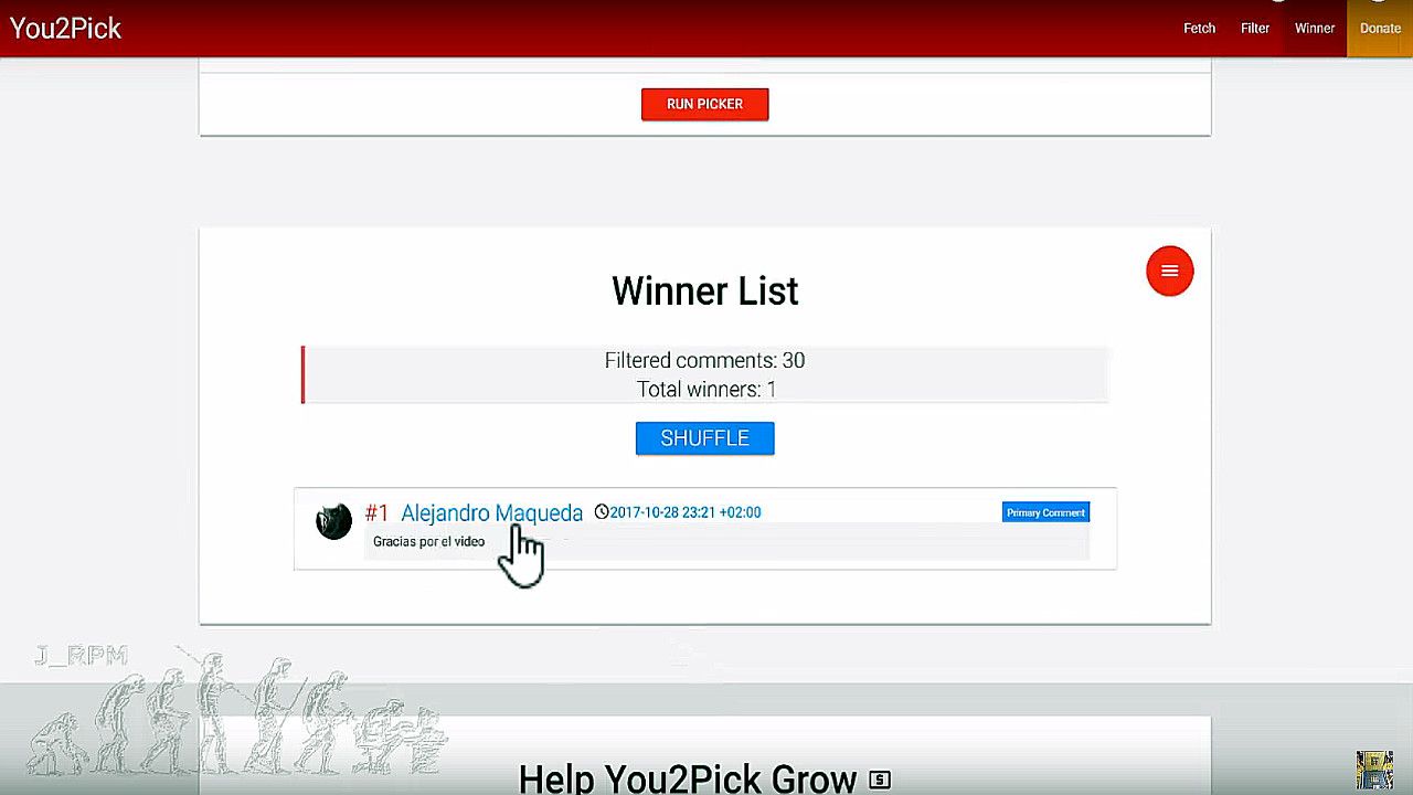 Resultado del sorteo