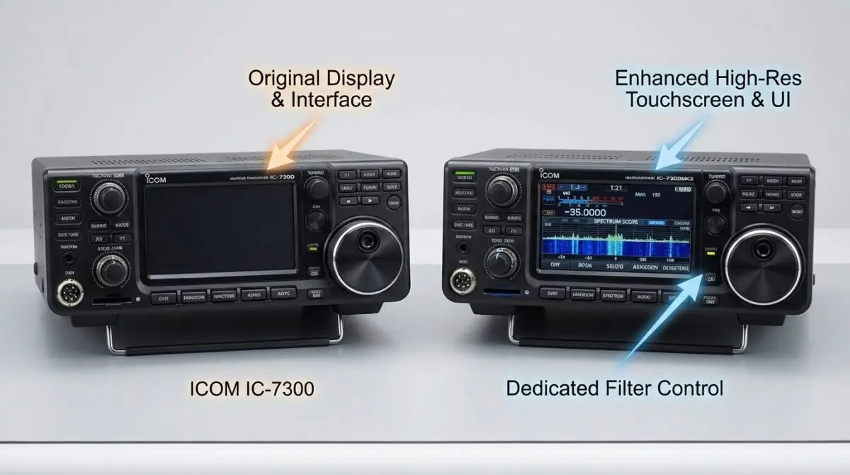 ICOM IC-7300MK2 開封レビュー！実機写真で見る前モデルとの違い | CQ