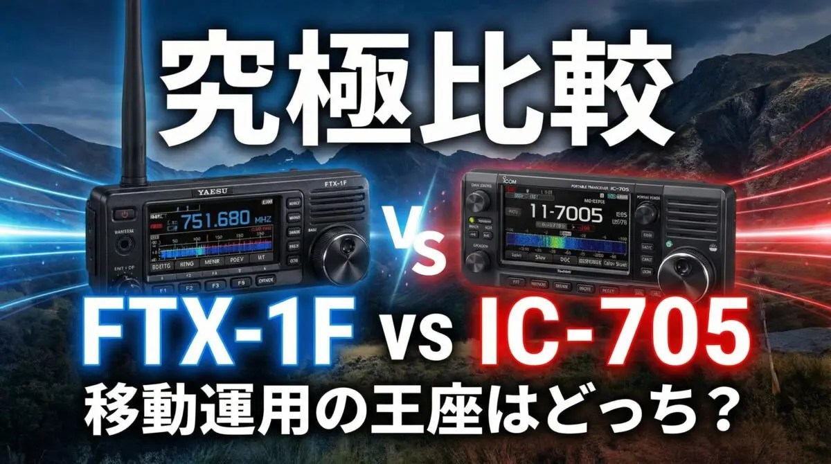 究極比較】八重洲 FTX-1F vs アイコム IC-705｜2026年春、移動運用の