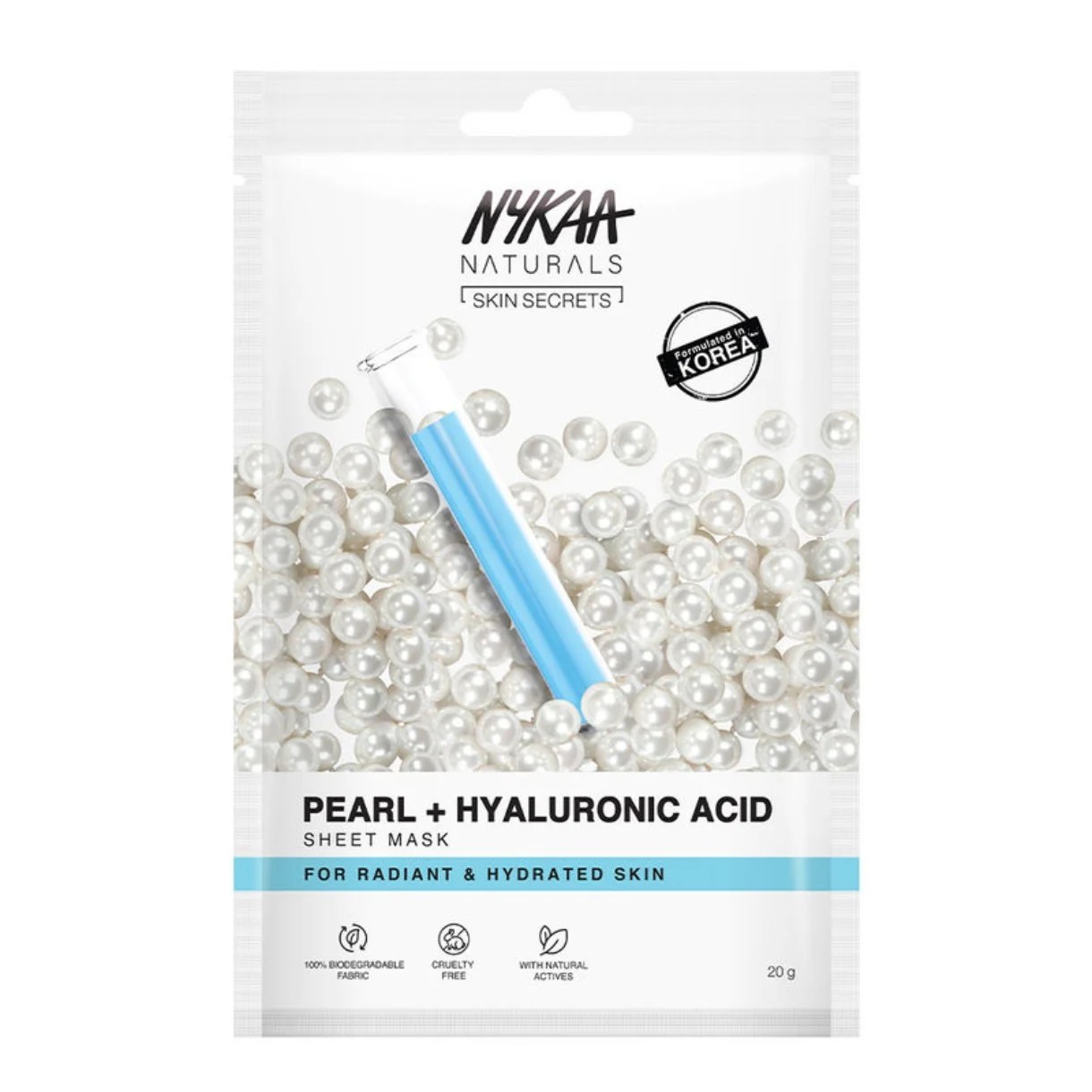 NYKAA HYALURONIC ACID FACE MASK 20g | RS:100