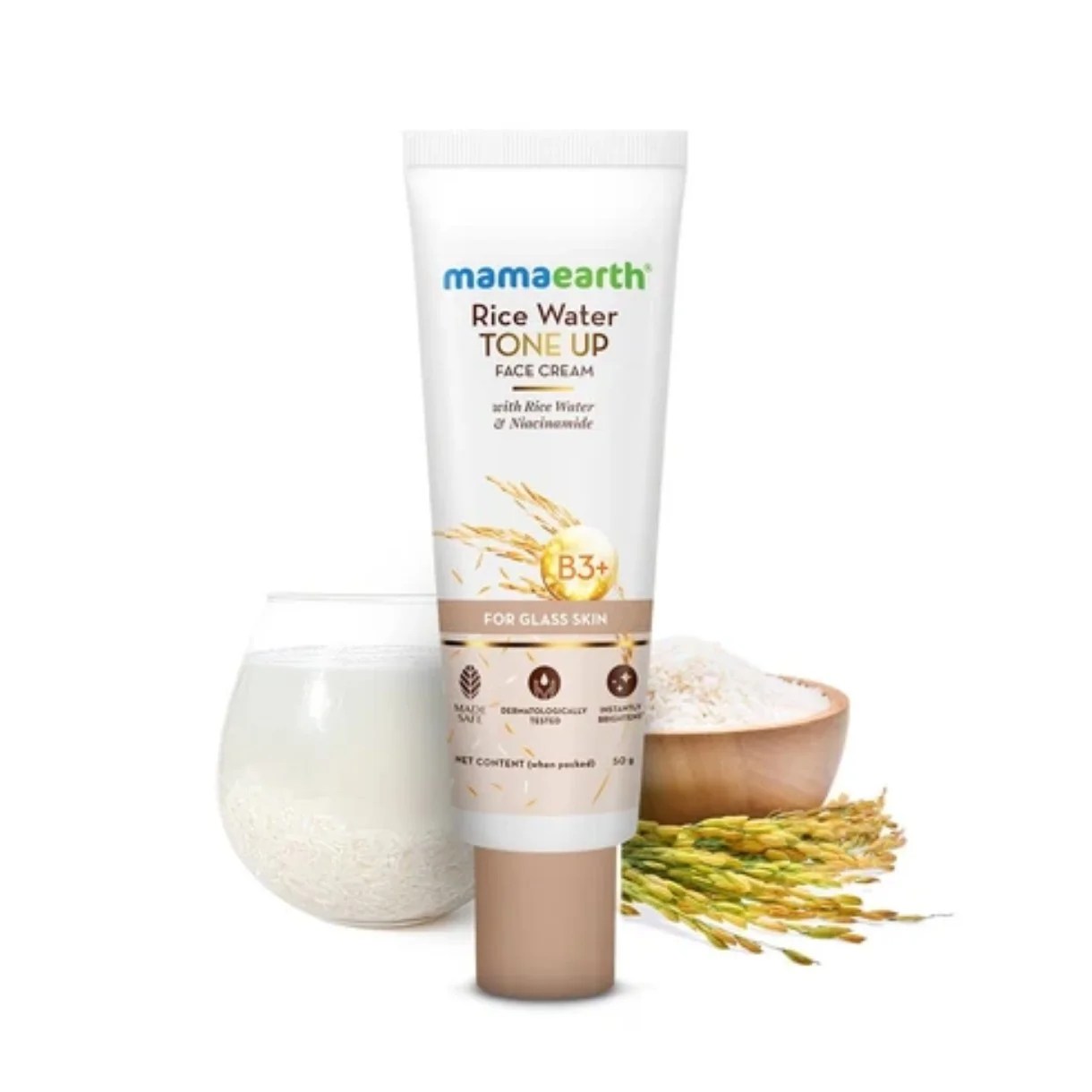 MAMAEARTH RICE WATER TONE UP FACE CREAM 50G | RS:399
