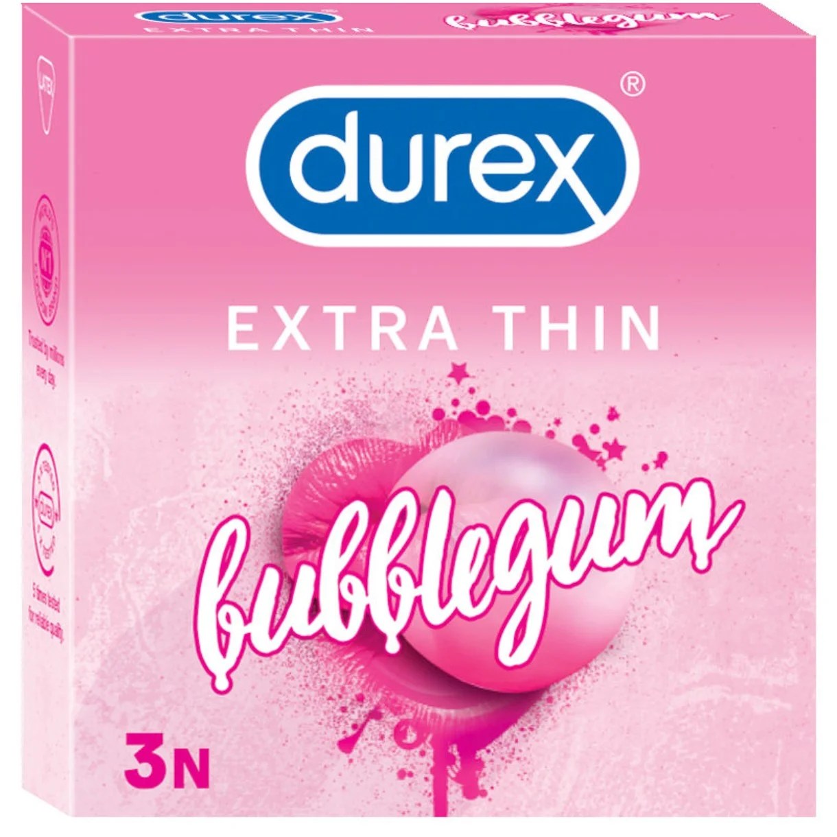 DUREX BUBBLEGUM EXTRA THIN CONDOM 3N | RS:60