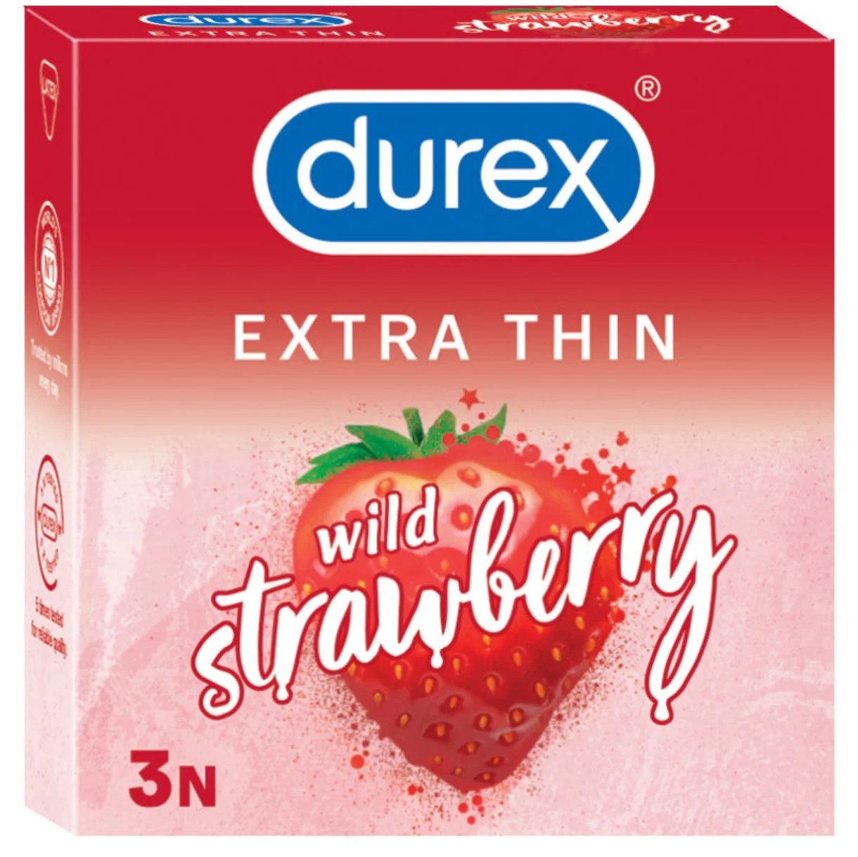 DUREX STRAWBERRY EXTRA THIN CONDOM 3N | RS:60