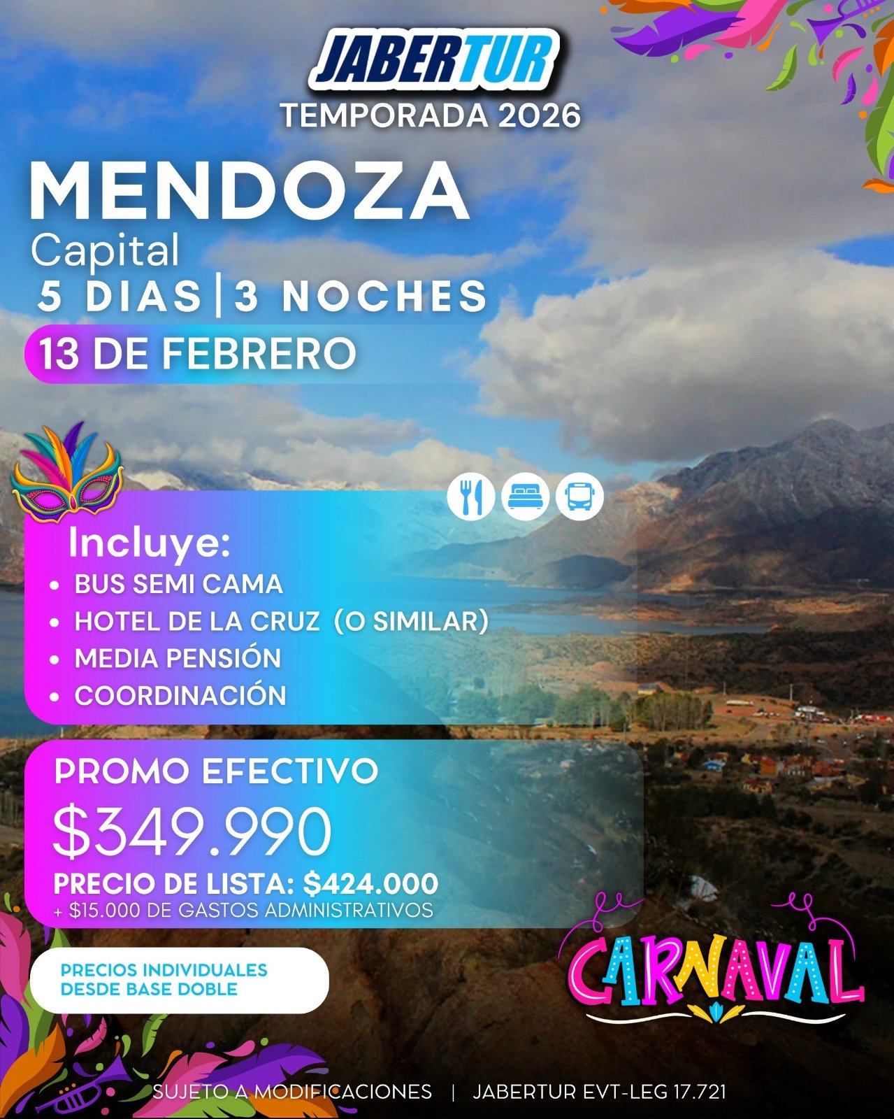 Mendoza Capital 13 De Febrero 2026 CARNAVAL JABERTUR MENDOZA 