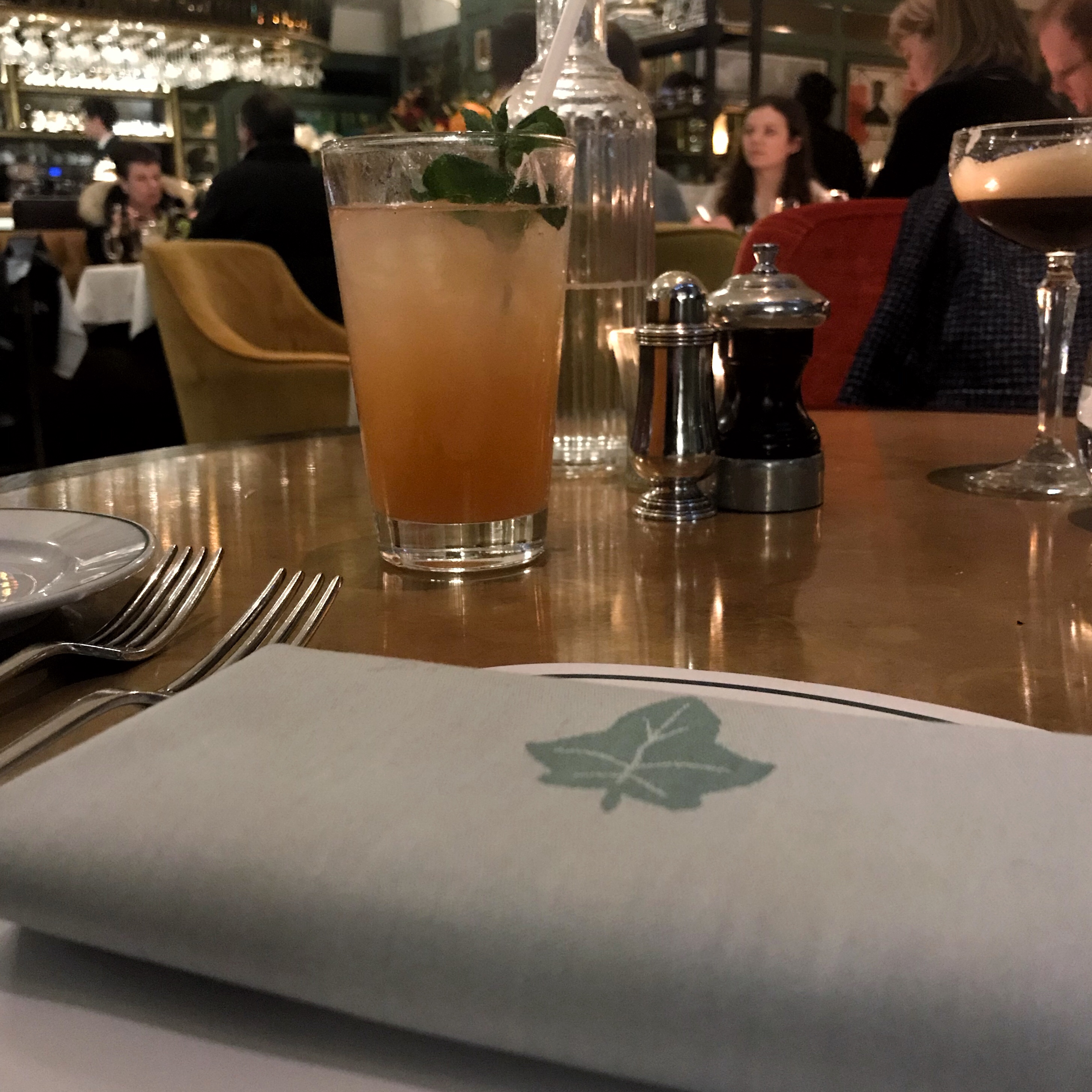 The Ivy, St Helens Square York - Rhubarb Collins