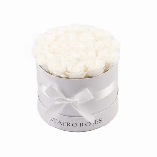 Timeless Devotion: 18-Rose Round Box