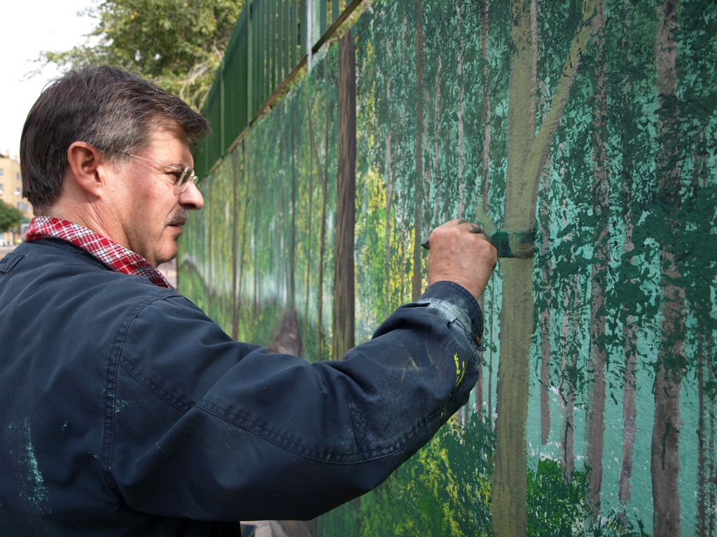 Pintor muralista Manuel Ojeda