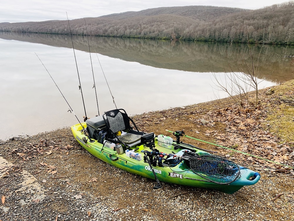 Jackson Bite Angler Yak with many hats Jackson Kayak