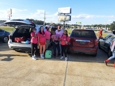“Pink Out” Pep Rally held at Sonic Drive Inn