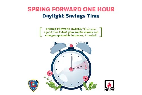 Spring Forward! Change Your Clocks and Batteries