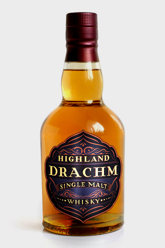 Highland Drachm Bottle Branding