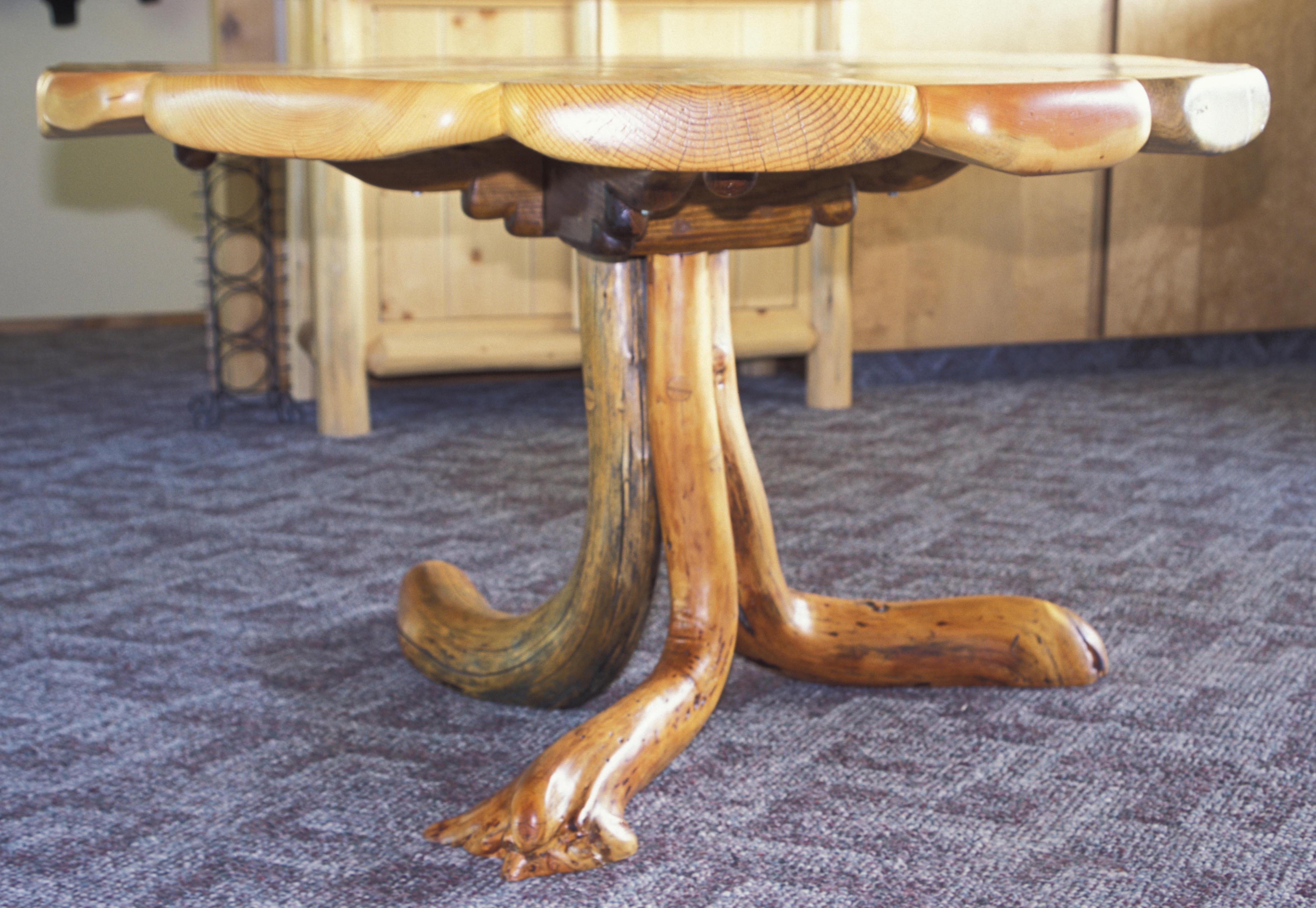 Seven Dining Table Flower Motif C Jack Waller Jr S Southwest Montana Tree Art