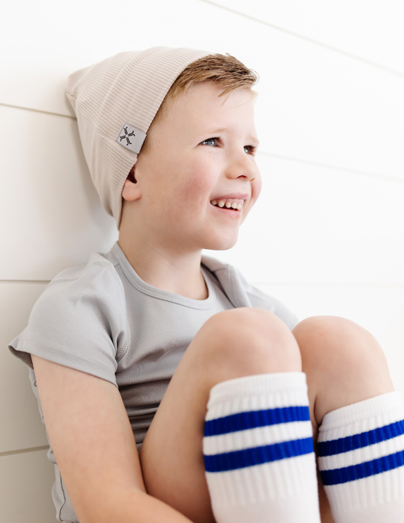 Sand Ribbed Beanie – Jacqueline & Jac